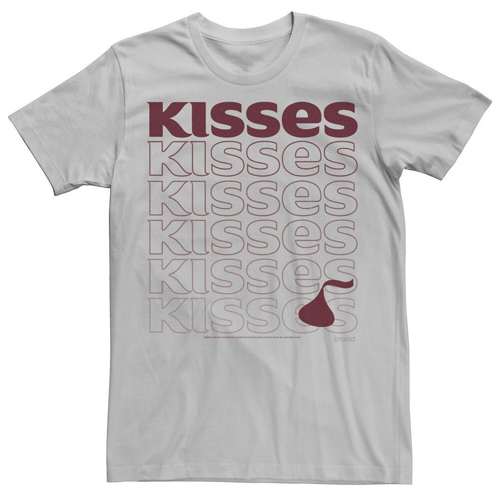 

Мужская футболка Hershey's Kisses Stacked Kisses Licensed Character, цвет Silver