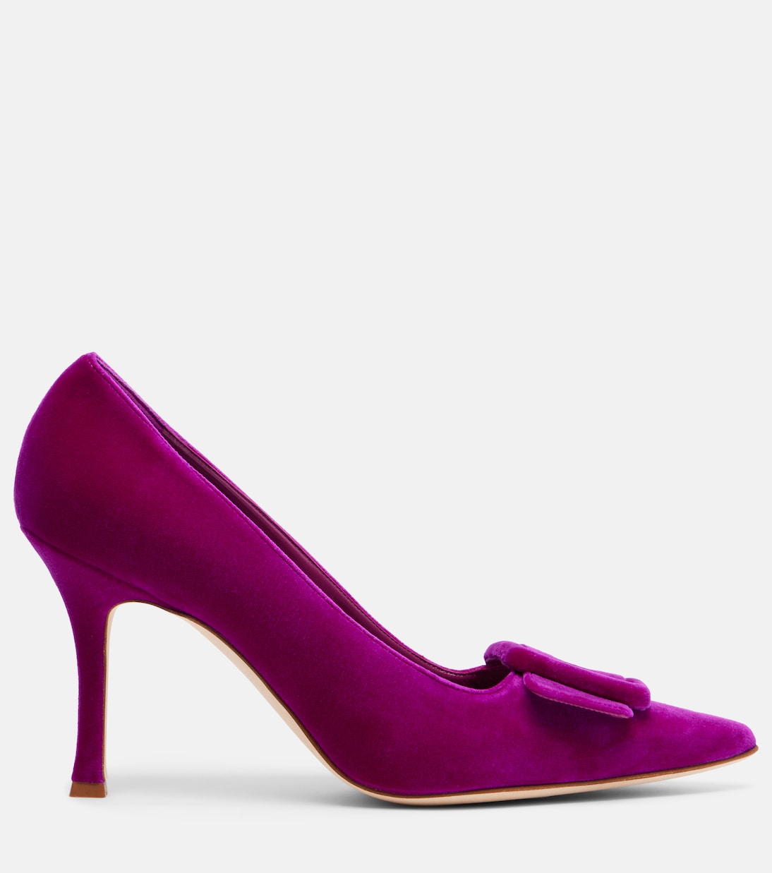 Maysale 90 бархатные туфли-лодочки Manolo Blahnik, 5268 Bpur — фото 4