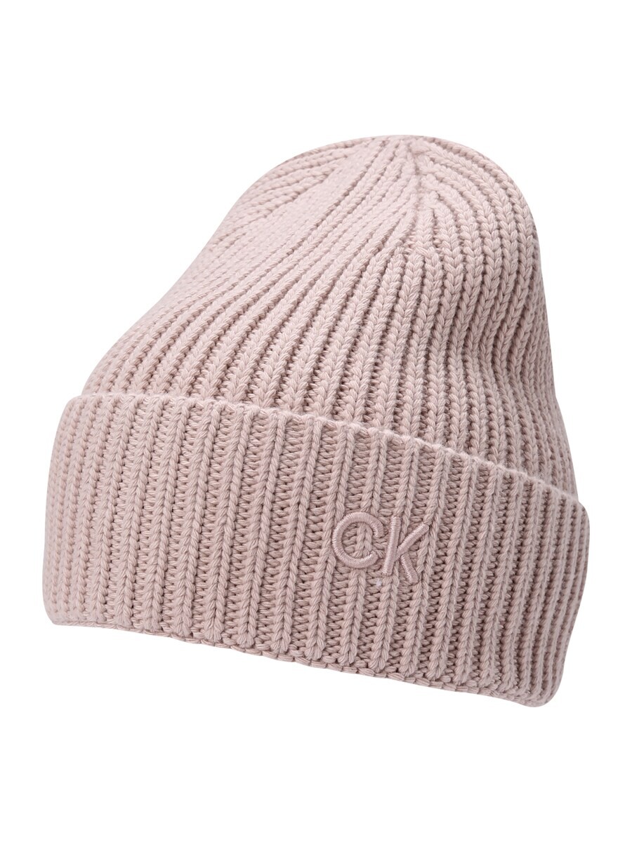 

Шапка Calvin Klein Beanie, серо-коричневый