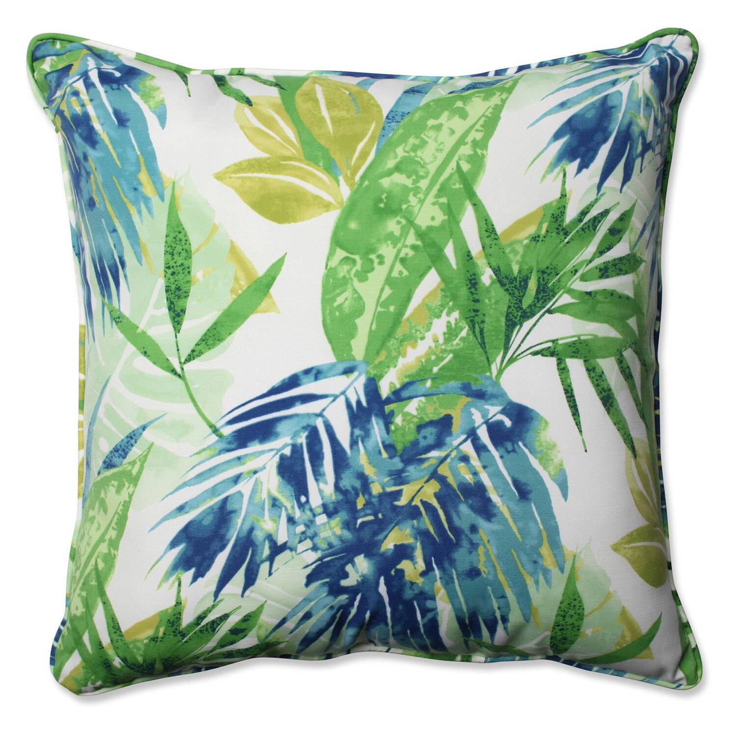 

Подушка квадратная напольная Pillow Perfect, белый, голубой, зеленый