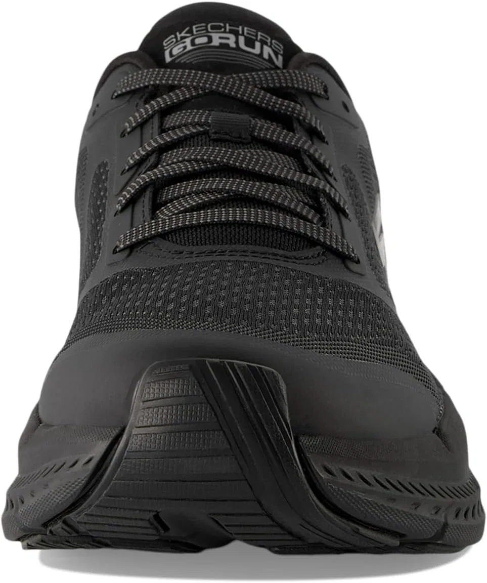 Мужские беговые кроссовки Skechers Max Cushioning Premier Vantage 2.0, Black Textile Synthetic — фото 3