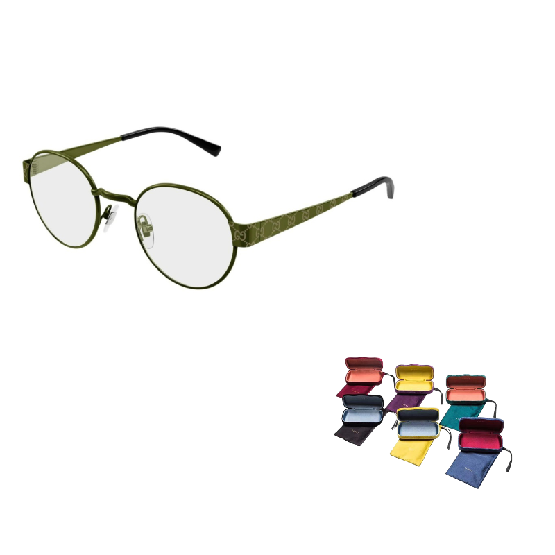 

GUCCI Очки с круглой оправой, Green