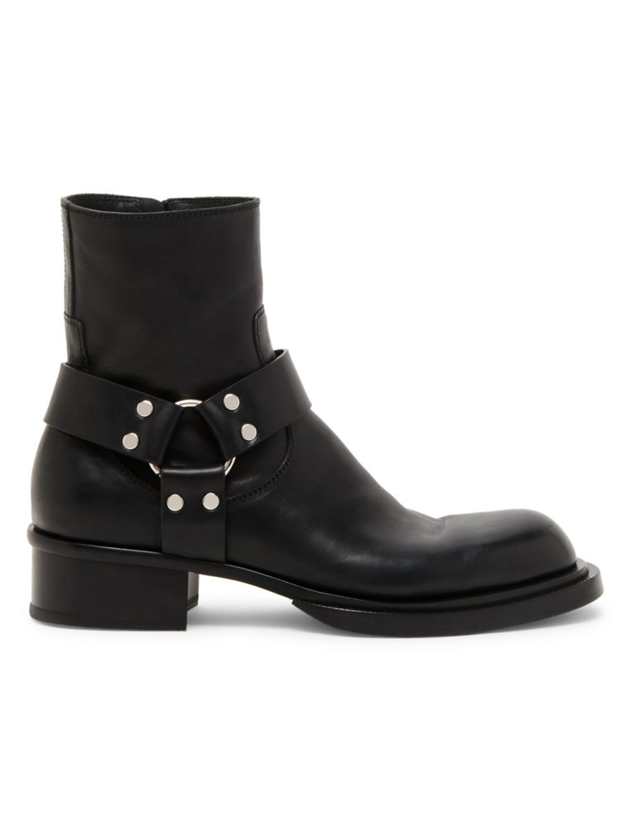 

Ботильоны из кожи с заклепками Alexander McQueen, черный