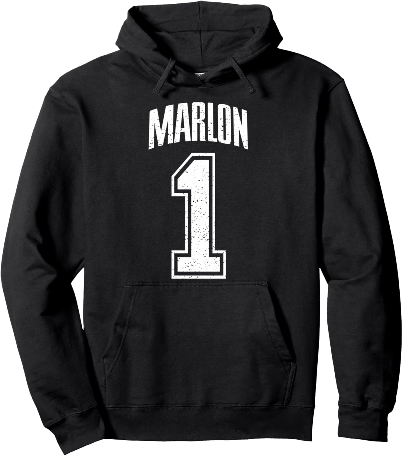 

Толстовка с надписью «Marlon Supporter Number 1 Big Fan» Marlon Support Goods And Fan Gifts For Men And Women, черный