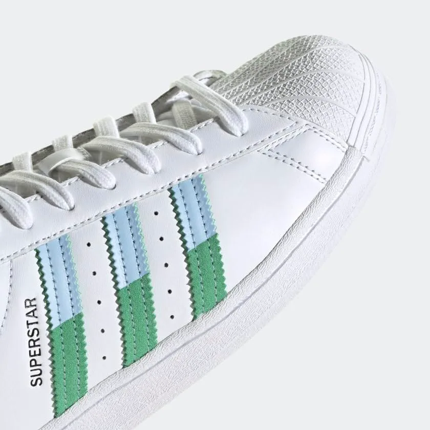 

Мужские кроссовки Adidas Superstar, белый/зеленый/синий