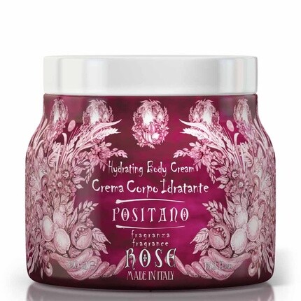 

Le Maioliche Positano Rose Увлажняющий крем для тела 450 мл - Сделано в Италии - Ноты лепестков роз, герани, фиалки, гвоздики, дамасской розы, герани, фиалки, палисандра, Midefa