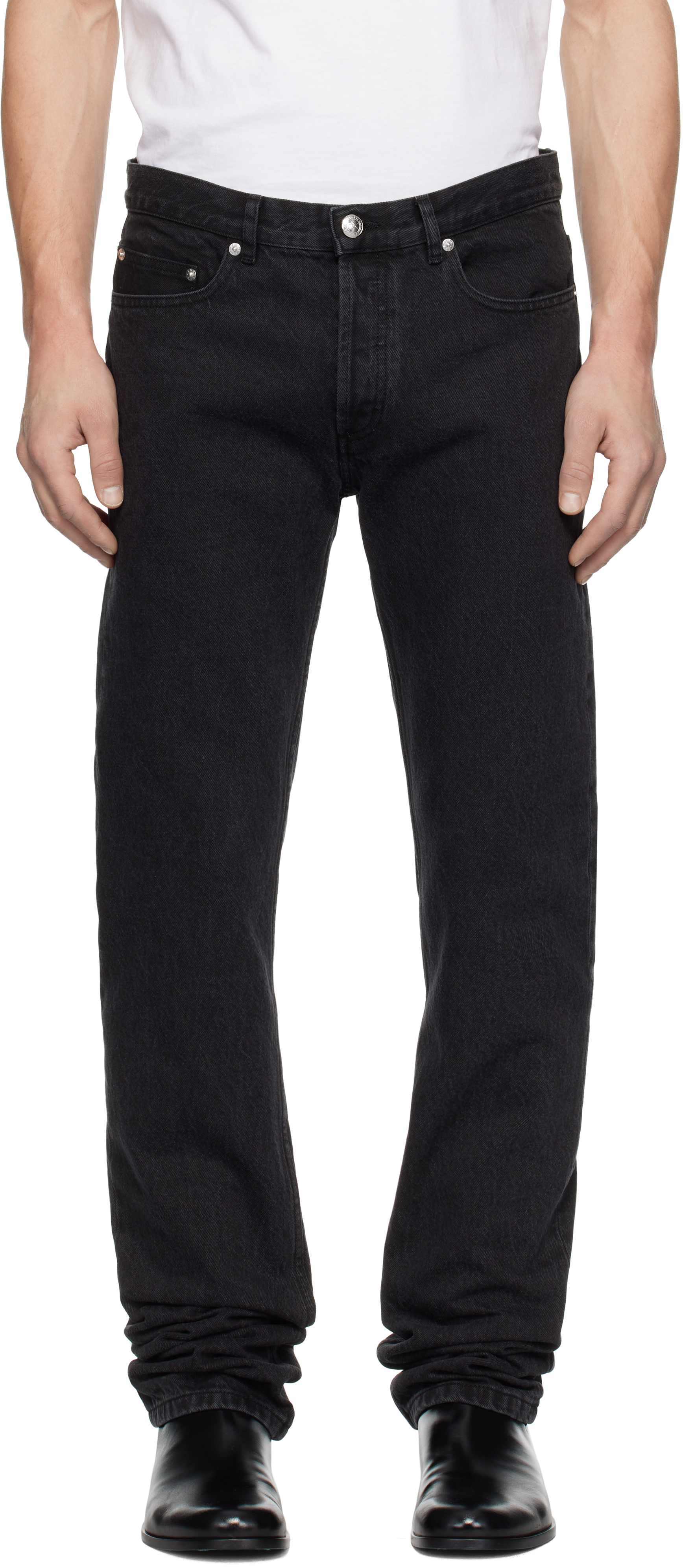 

Черные джинсы New Standard A.P.C., Stonewashed black