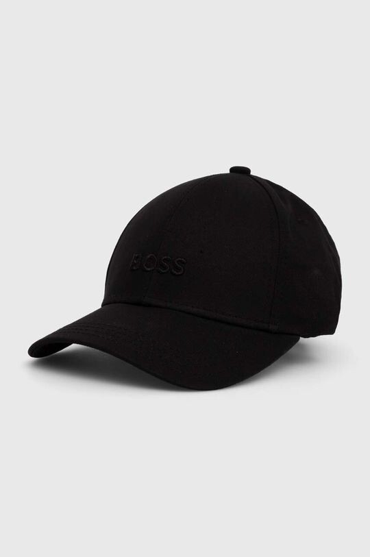 

Хлопковая бейсболка Boss, черный
