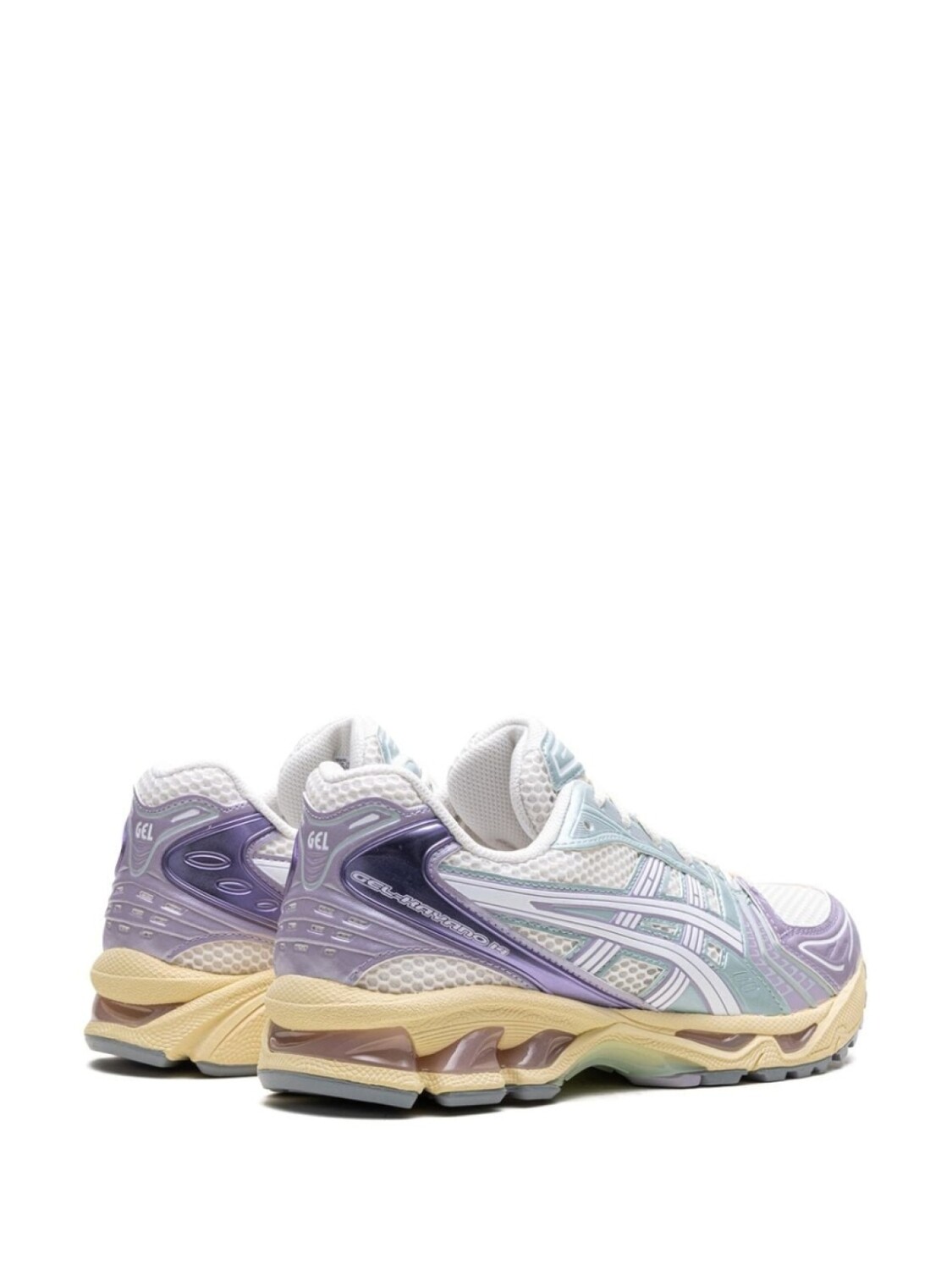 Кроссовки ASICS GEL-KAYANO 14 "Cream/Dusk Violet", серый — фото 2