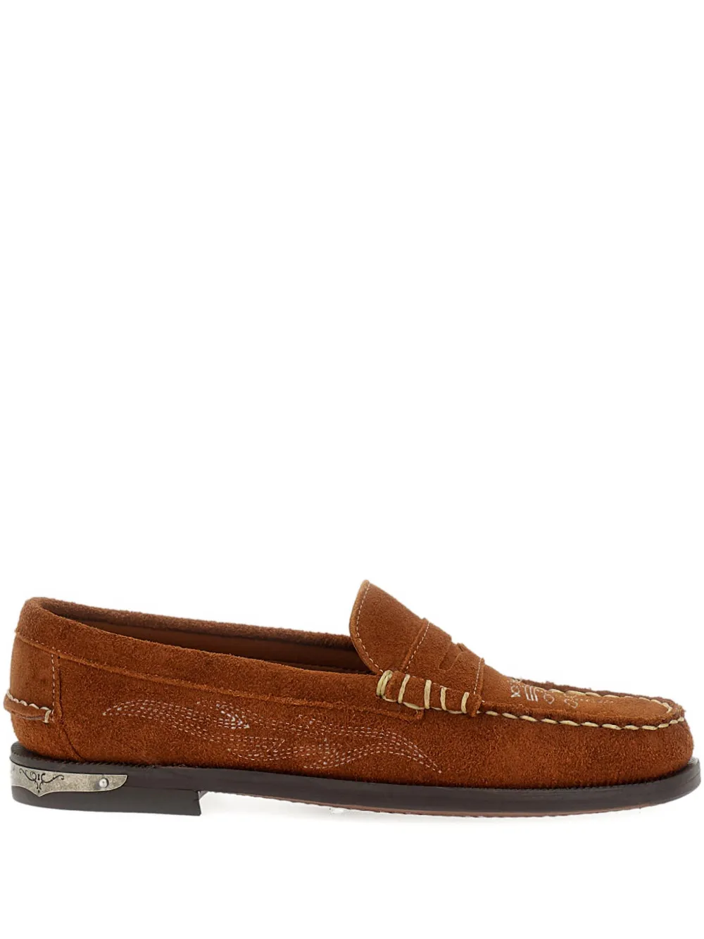 Лоферы с декоративной строчкой Sebago, коричневый