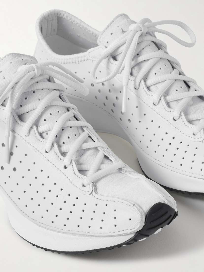 Кроссовки Air superfly из замши и перфорированной кожи Nike, белый — фото 4