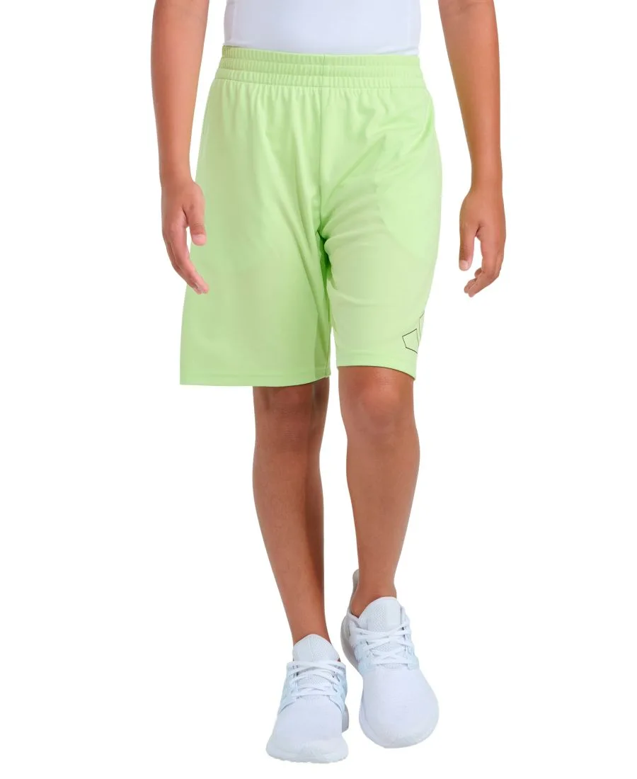 Детские шорты с эластичным поясом и большим логотипом, размер 8-20 Adidas, Pulse Lime