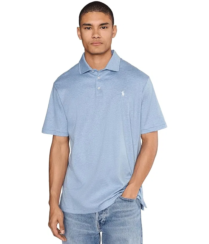 Футболка-поло Classic Fit Soft Cotton Polo Ralph Lauren, Blue Heather