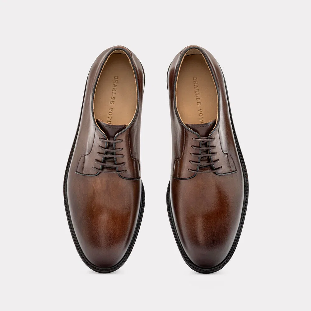 Мужские дерби Charlse Votum Plain Toe II, коричневые — фото 2
