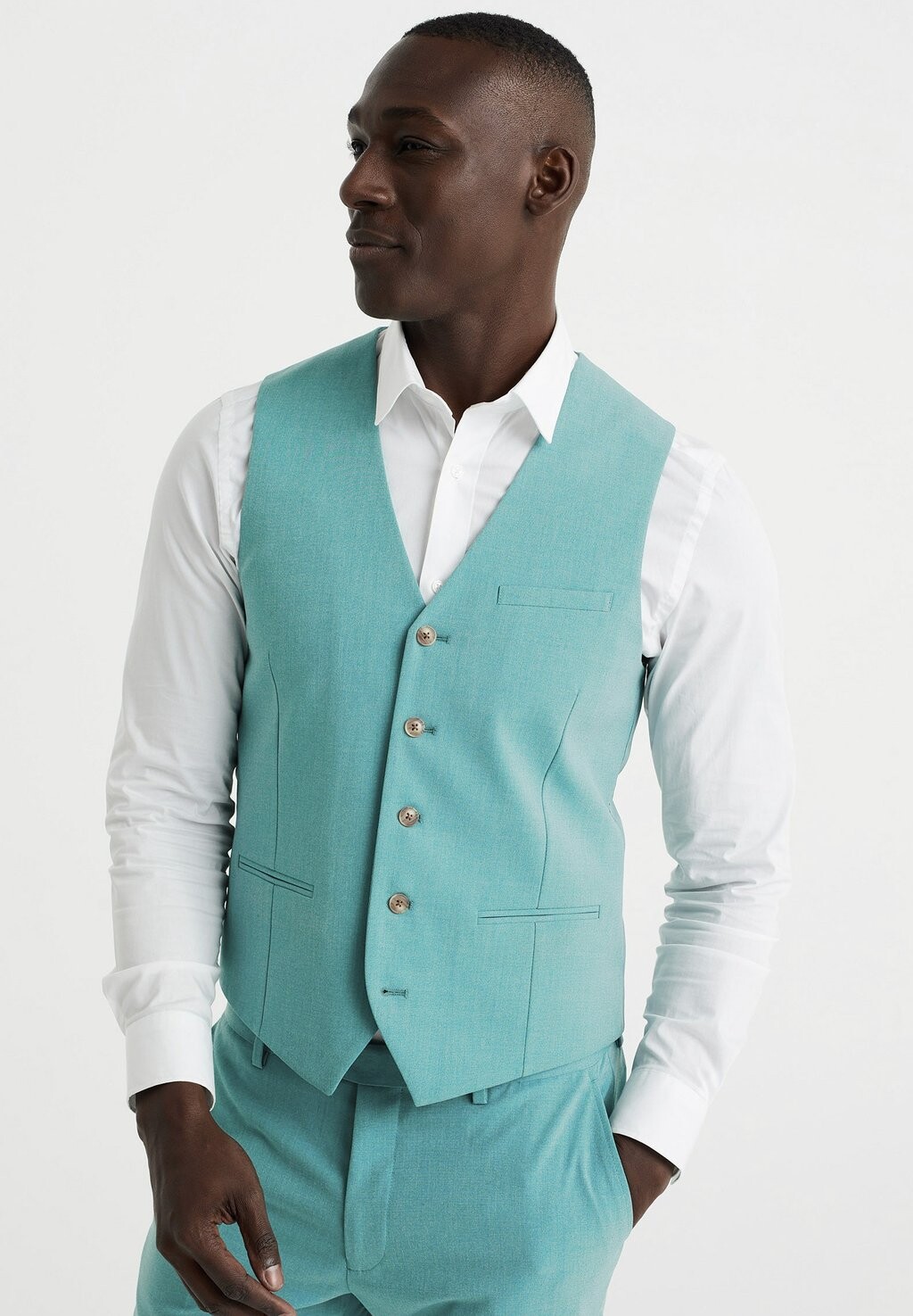 

Жилет SLIM FIT MET STRETCH WE Fashion, цвет blue