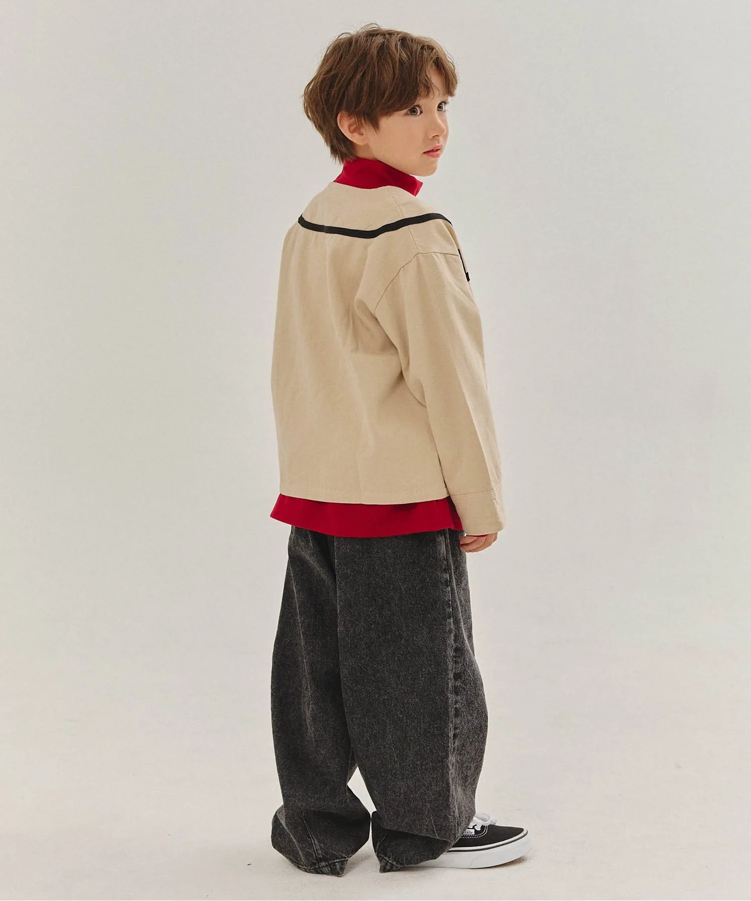 Универсальная батник из хлопка BREEZE Baseball Shirt коричневый — фото 4