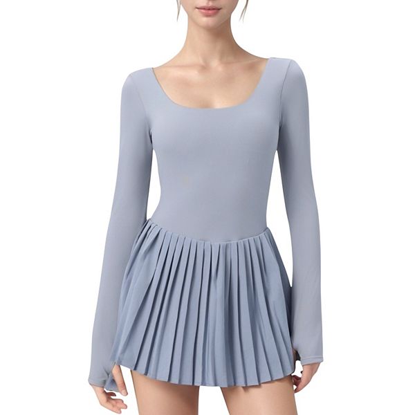 

Женское платье с длинным рукавом и плиссированной юбкой Anna-Kaci, Gray