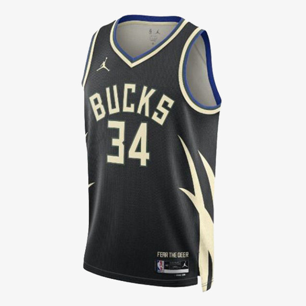 

Спортивная футболка Milwaukee Bucks Statement Edition Nike, черный