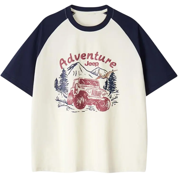 

Футболка для школьников с круглым вырезом Jeep, белый