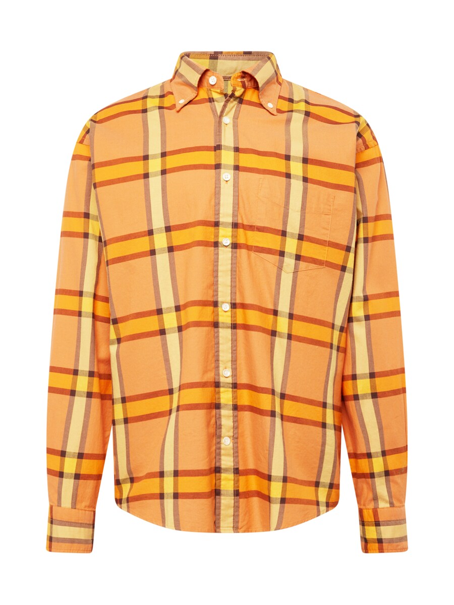 

Клетчатая рубашка GANT Regular fit Button Up Shirt, цвет orange/light orange