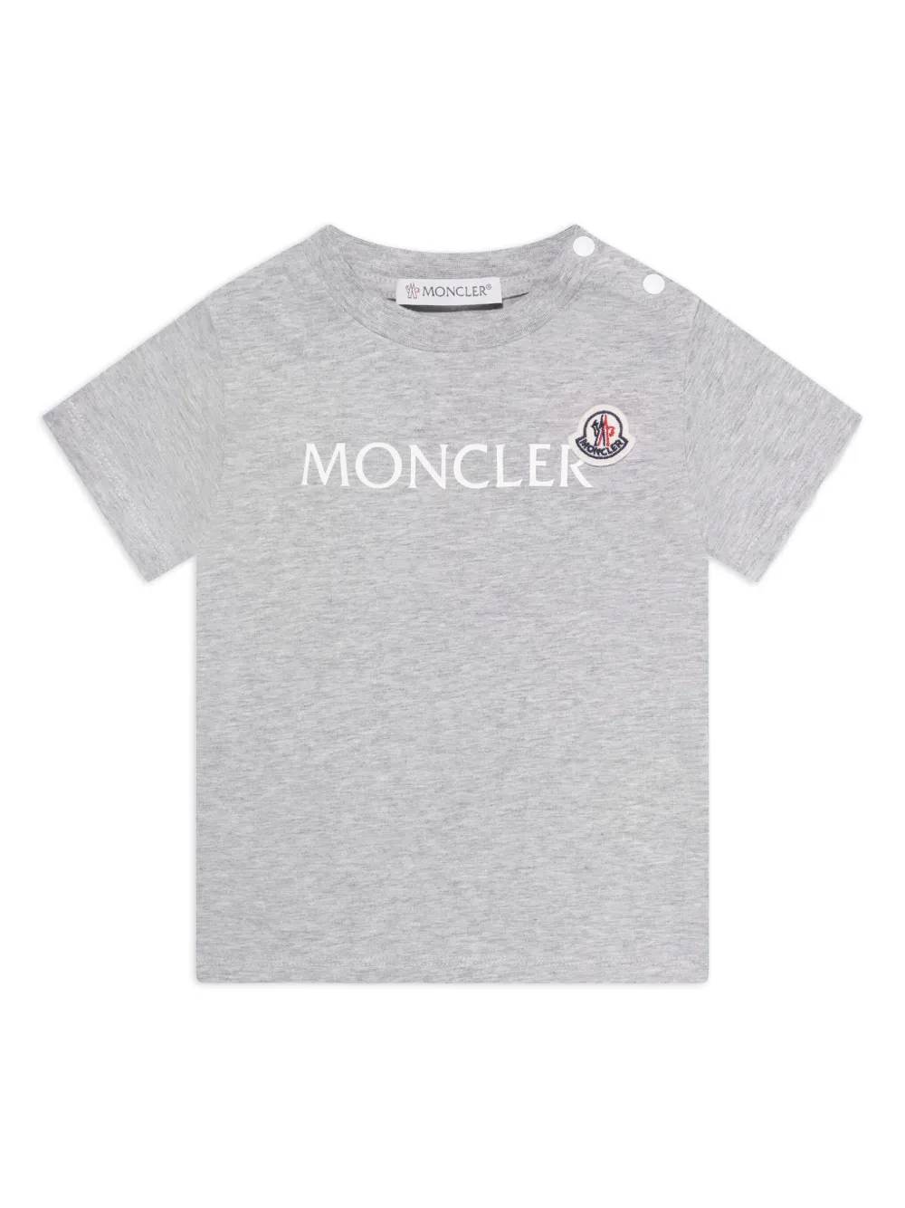 

Футболка с логотипом Moncler Enfant, серый