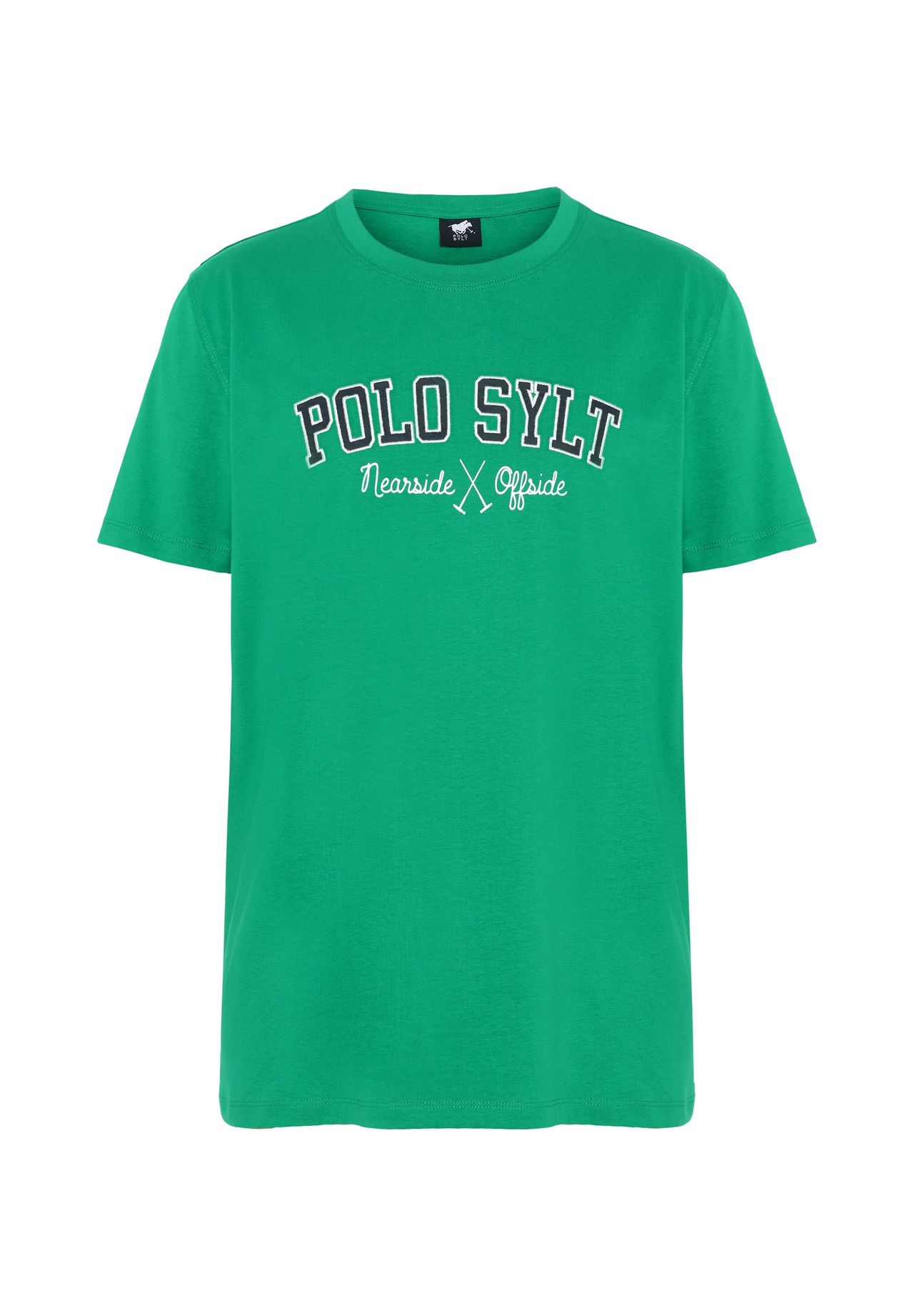 

Футболка с надписью-логотипом POLO SYLT, цвет 18-5642 Golf Green