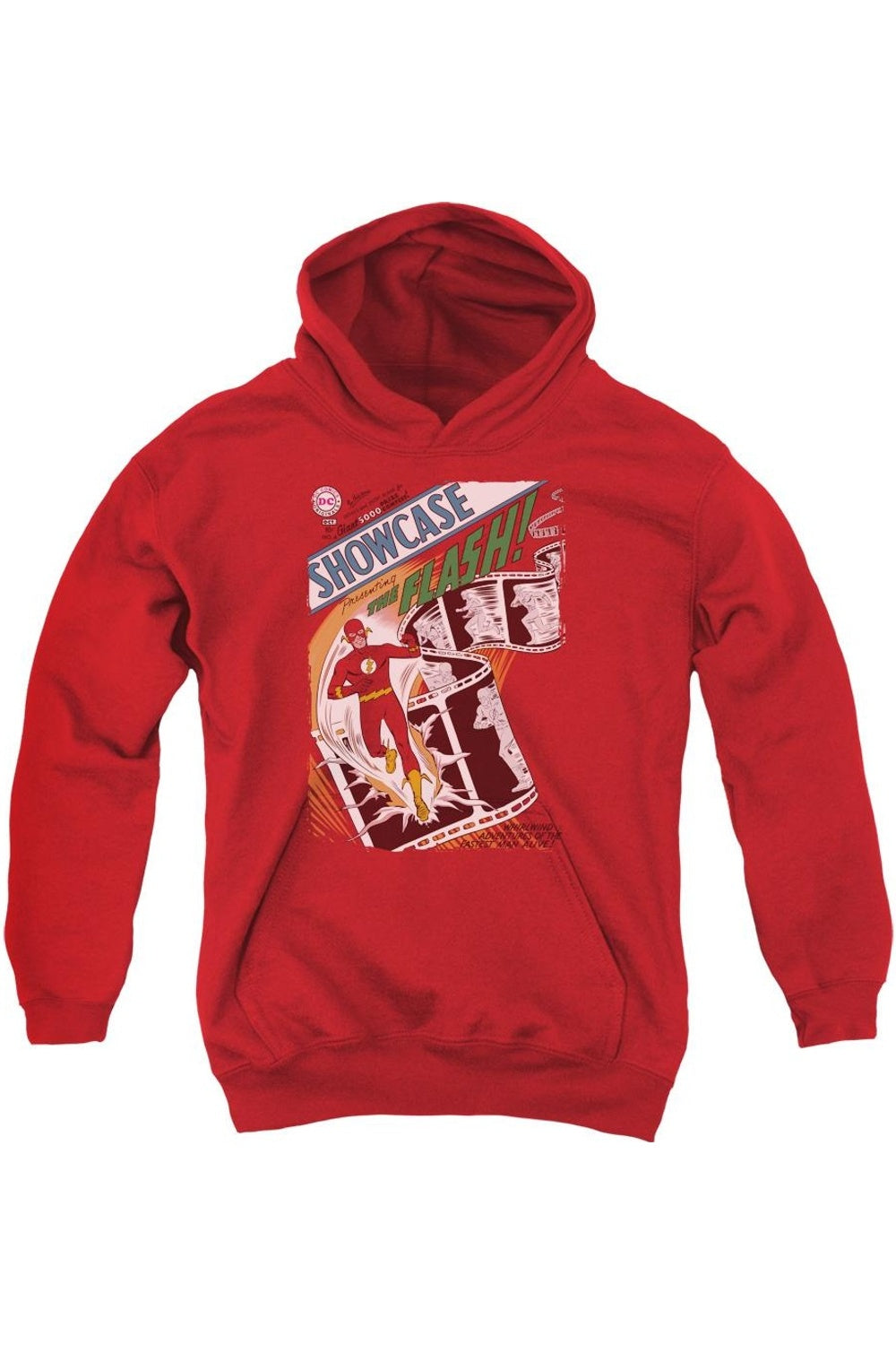 

Толстовка с капюшоном Justice League of America Showcase #4 Cover Youth Gildan, красный