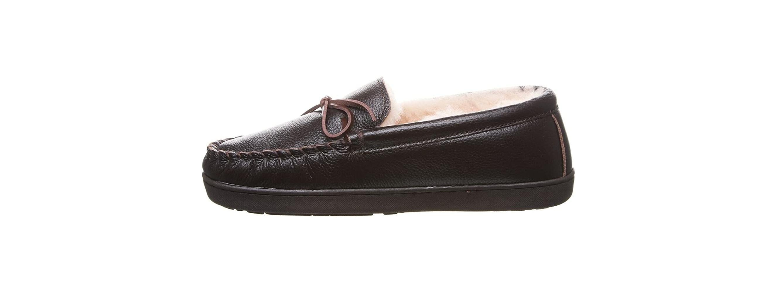 

Мужские тапочки BEARPAW Mach IV Wide Leather, коричневый