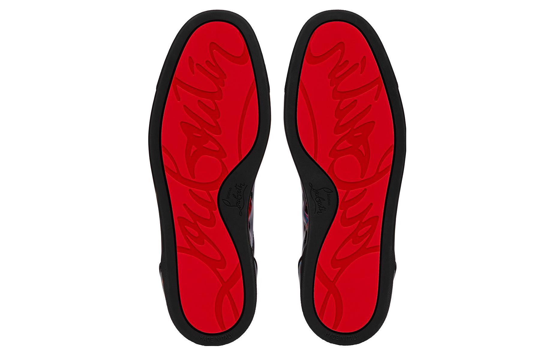 CL Louis Junior 1.0 Стильные скейтбординговые кроссовки мужские черные Christian Louboutin — фото 4