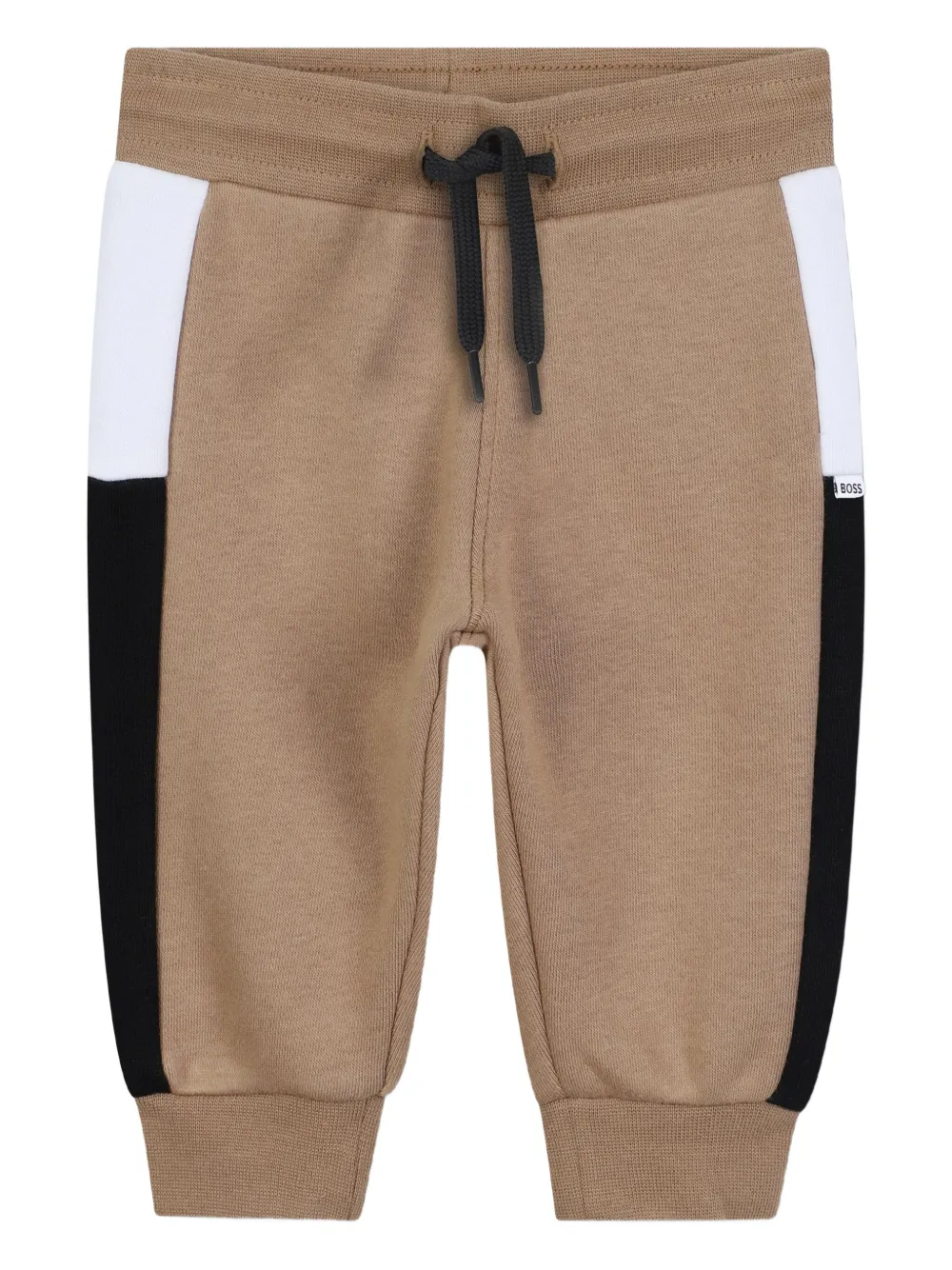 

Спортивные брюки со вставками BOSS Kidswear, коричневый