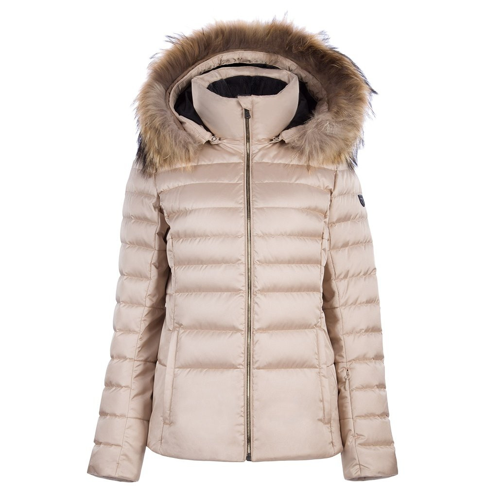 

Утепленная лыжная куртка Fera Julia Luxe с натуральным мехом (женская), Champagne