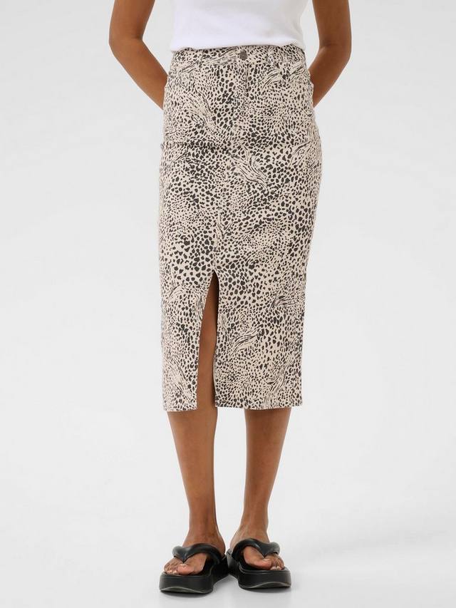 

Юбка миди KAlisa KAFFE, Beige/Multi