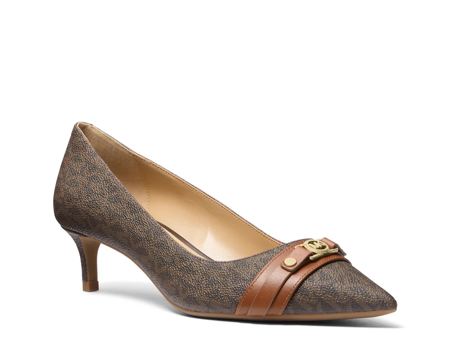 Туфли Michael Michael Kors Mandy Pump, Brown Logo Print
