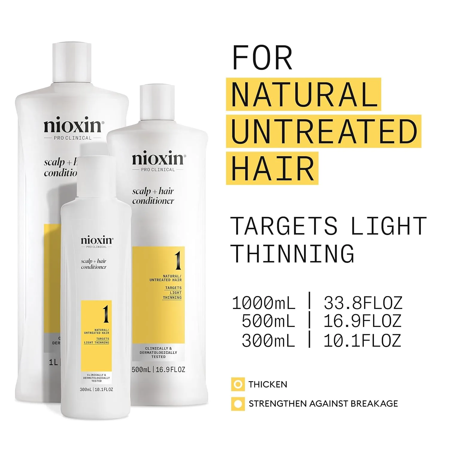 Nioxin System 1 кондиционер для уплотнения кожи головы и волос для натуральных волос с легким истончением, укрепляет от ломкости с ниацинамидом и биотином, освежает кожу головы и придает здоровый блеск 958.23 г (1 шт.) — фото 3