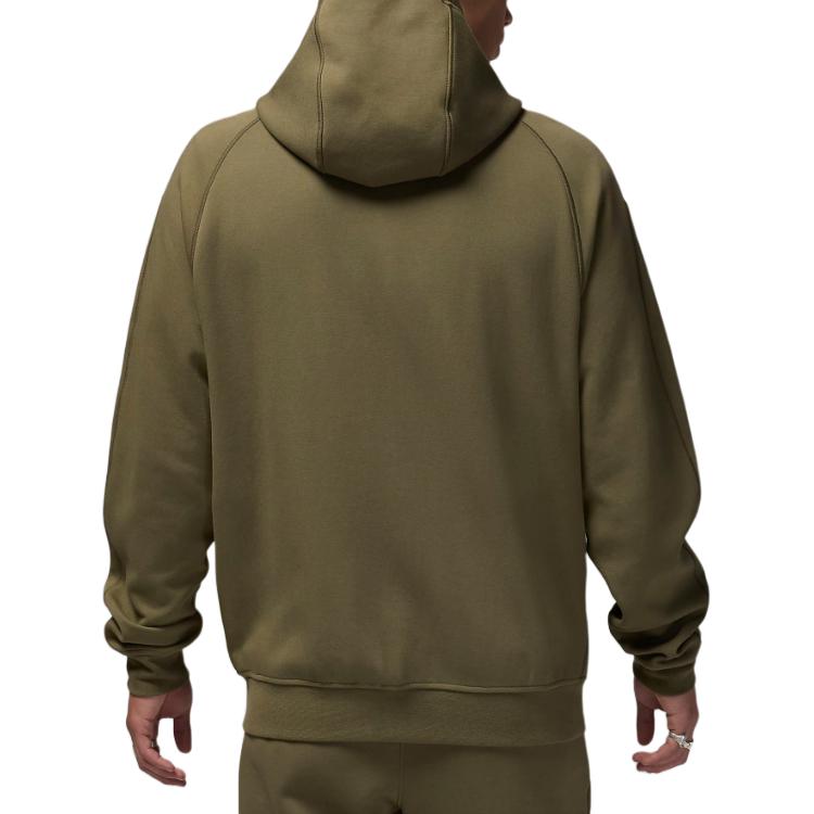 Спортивная худи с капюшоном мужская Dri-FIT на молнии Jordan, оливковый — фото 4