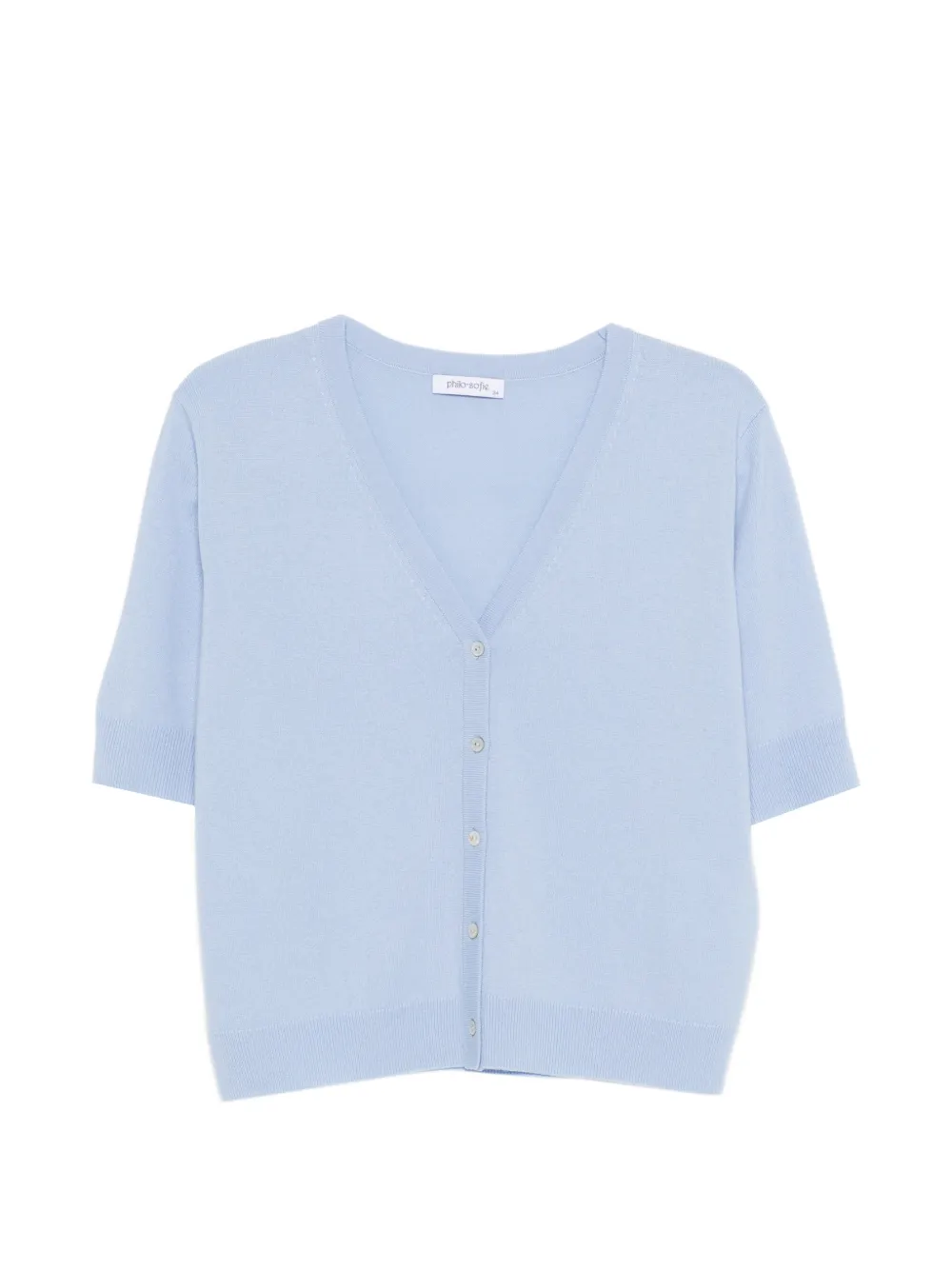 

Кардиган на пуговицах с V-образным вырезом Philo-Sofie, синий