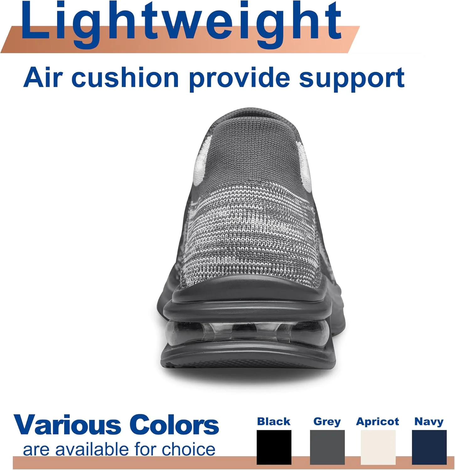 

Мужские прогулочные туфли, легко надеваемые, легкие кроссовки для бега, тренировок, тенниса, спортивные кроссовки для зала YHOON, серый