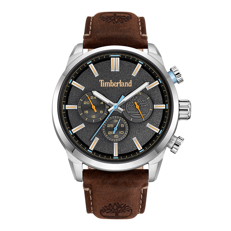 

Timberland Часы Henniker II Collection Wrist Watch Quartz Movement Leather Strap Black Dial Men's Watch, Black (TDWGF0028708)