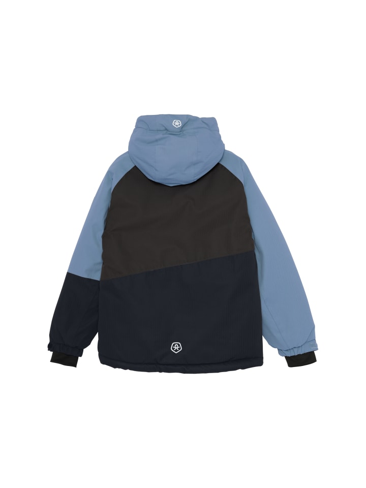 Лыжная куртка COSki Jacket - Colorblock в синем цвете Color Kids — фото 2