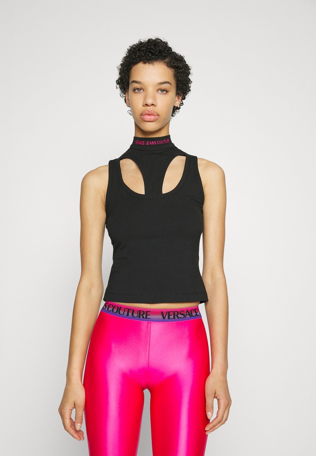 

Топ Versace Jeans Couture, черный