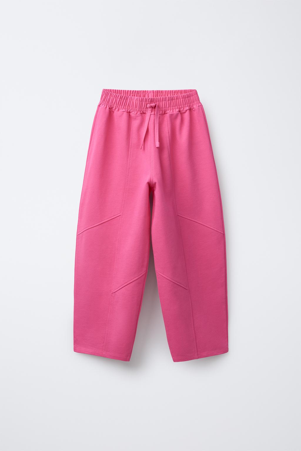 

Плюшевые брюки-баллоны ZARA, цвет Fuchsia
