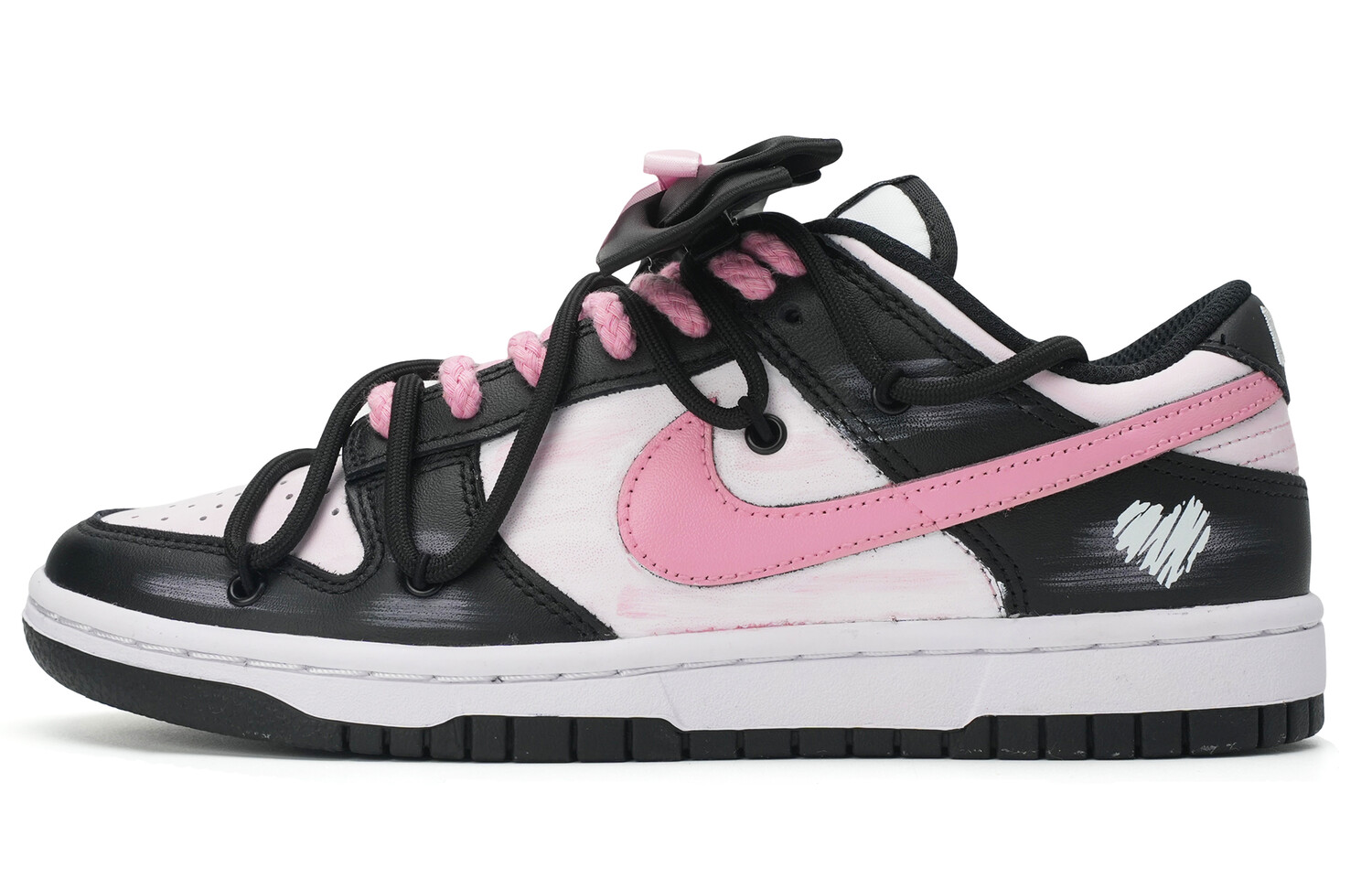

Кроссовки Nike Dunk Skateboard Shoes Women's Low-Top Black, Черный, Кроссовки Nike Dunk Skateboard Shoes Women's Low-Top Black