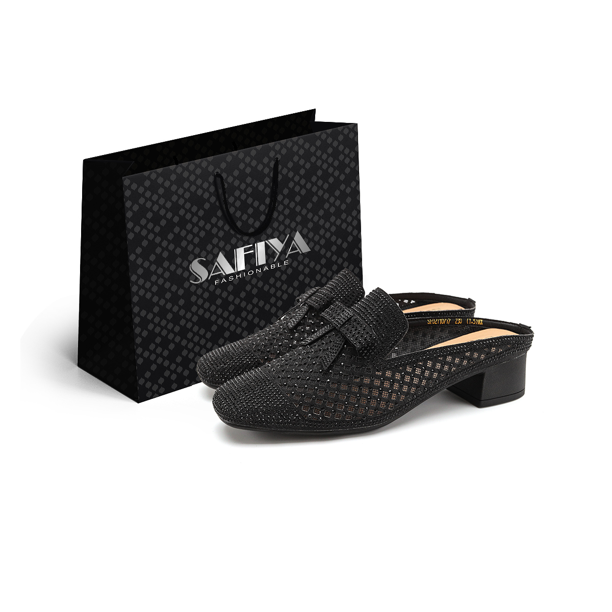 Сандалии с закрытым носком женские SAFIYA, Black