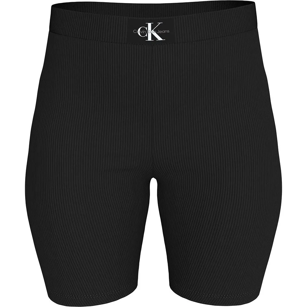 

Спортивные шорты Calvin Klein Jeans Label Rib, черный