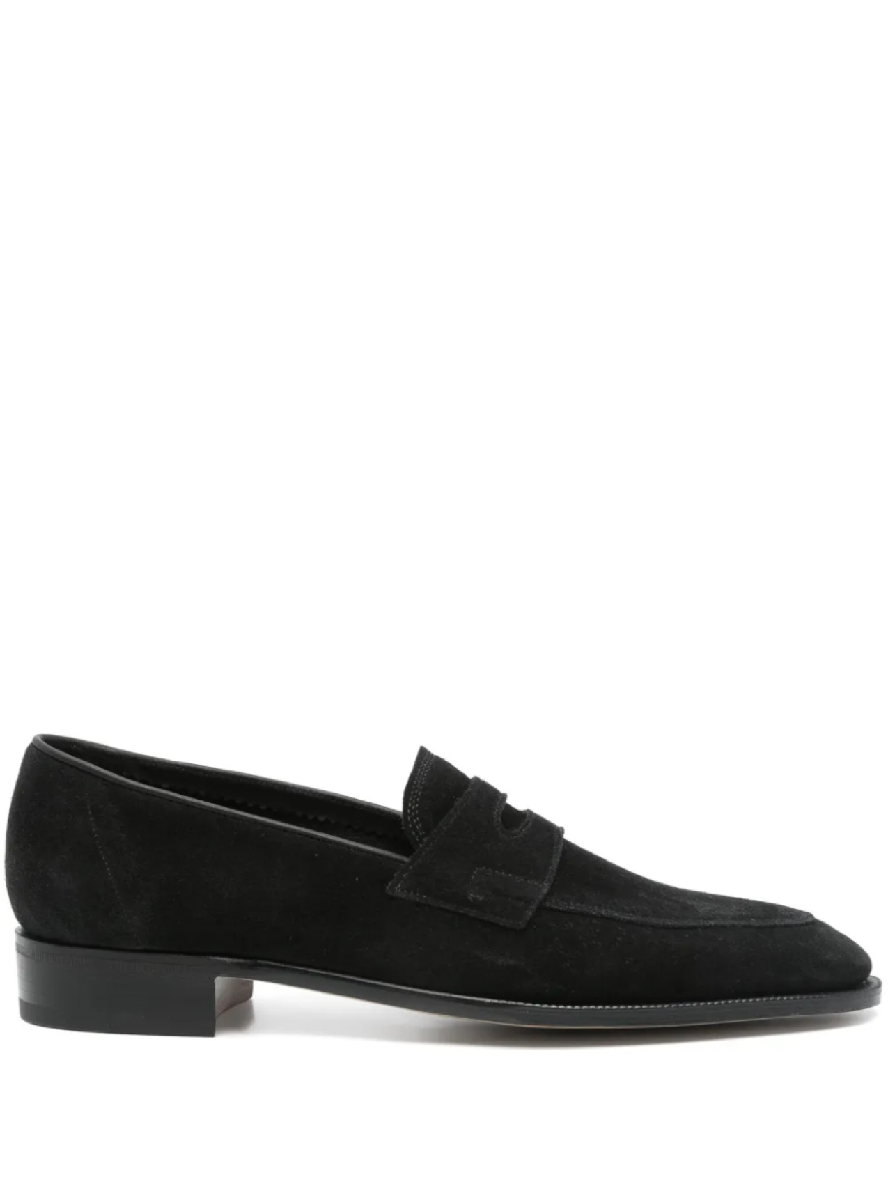 

Замшевые мокасины John Lobb, черный