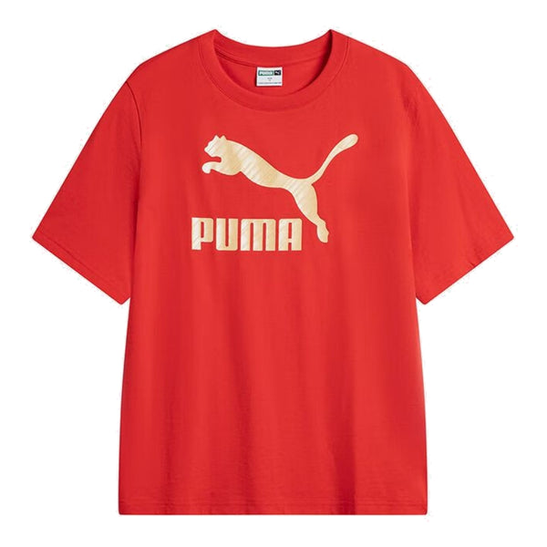 

Футболка classics gs shortsleeve tee 'red gold' Puma, красный