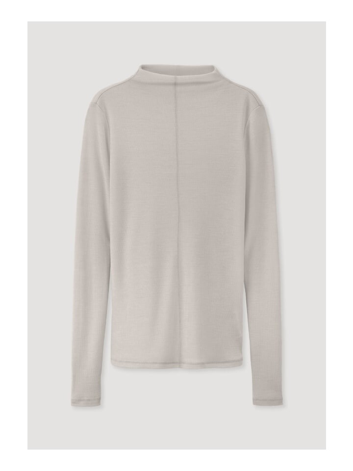 

Футболка Hessnatur Langarm Slim aus Schurwolle und TENCEL Lyocell, цвет düne