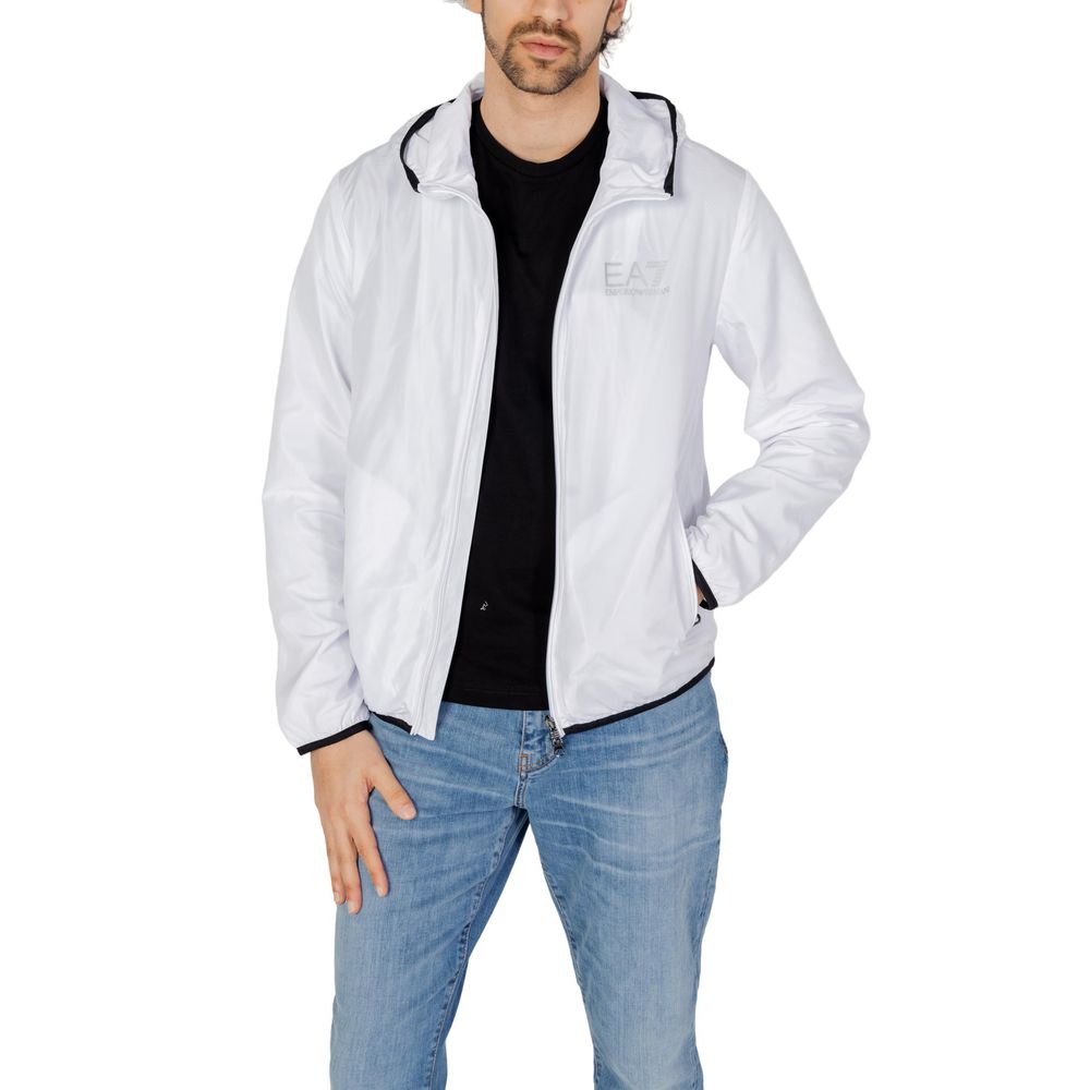 

Белая куртка из полиэстера Armani EA7 Emporio