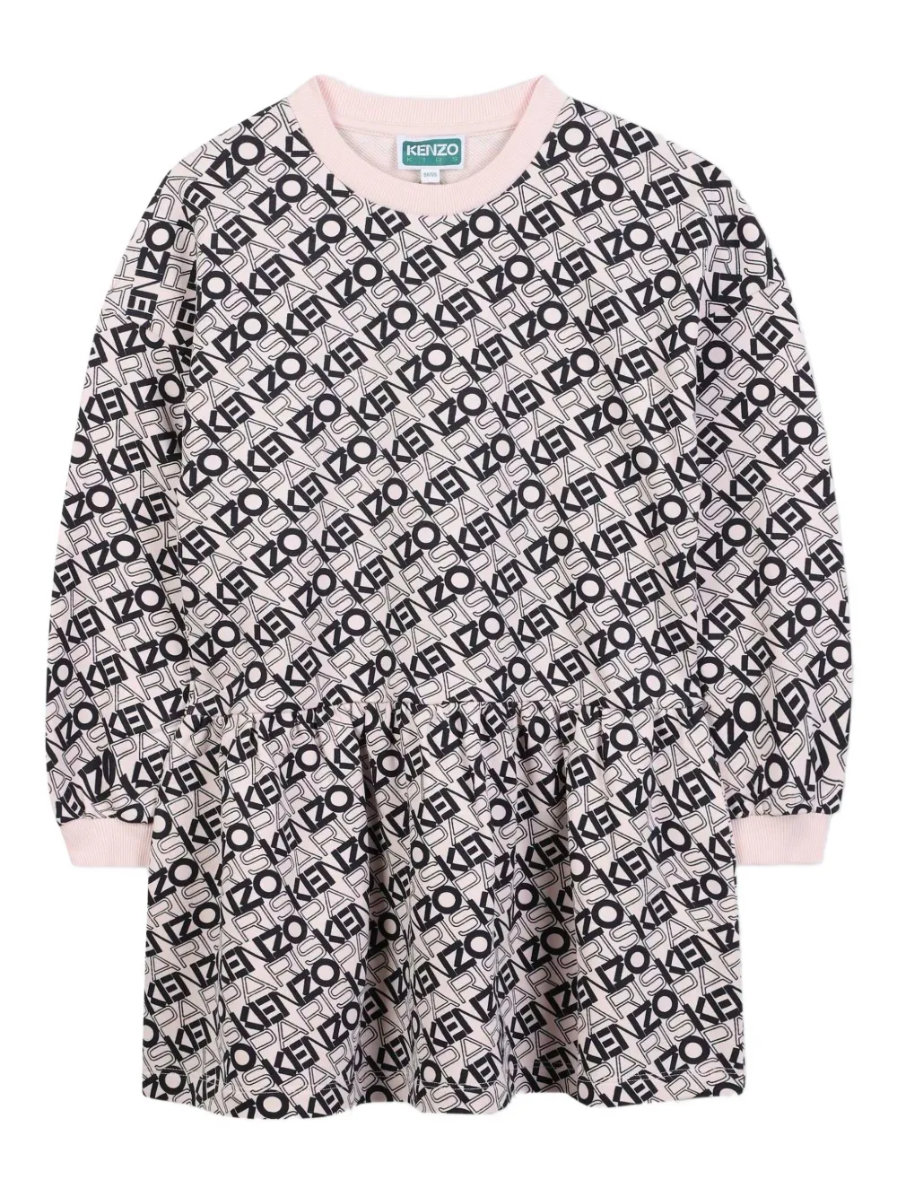 

Платье с логотипом Kenzo Kids, розовый
