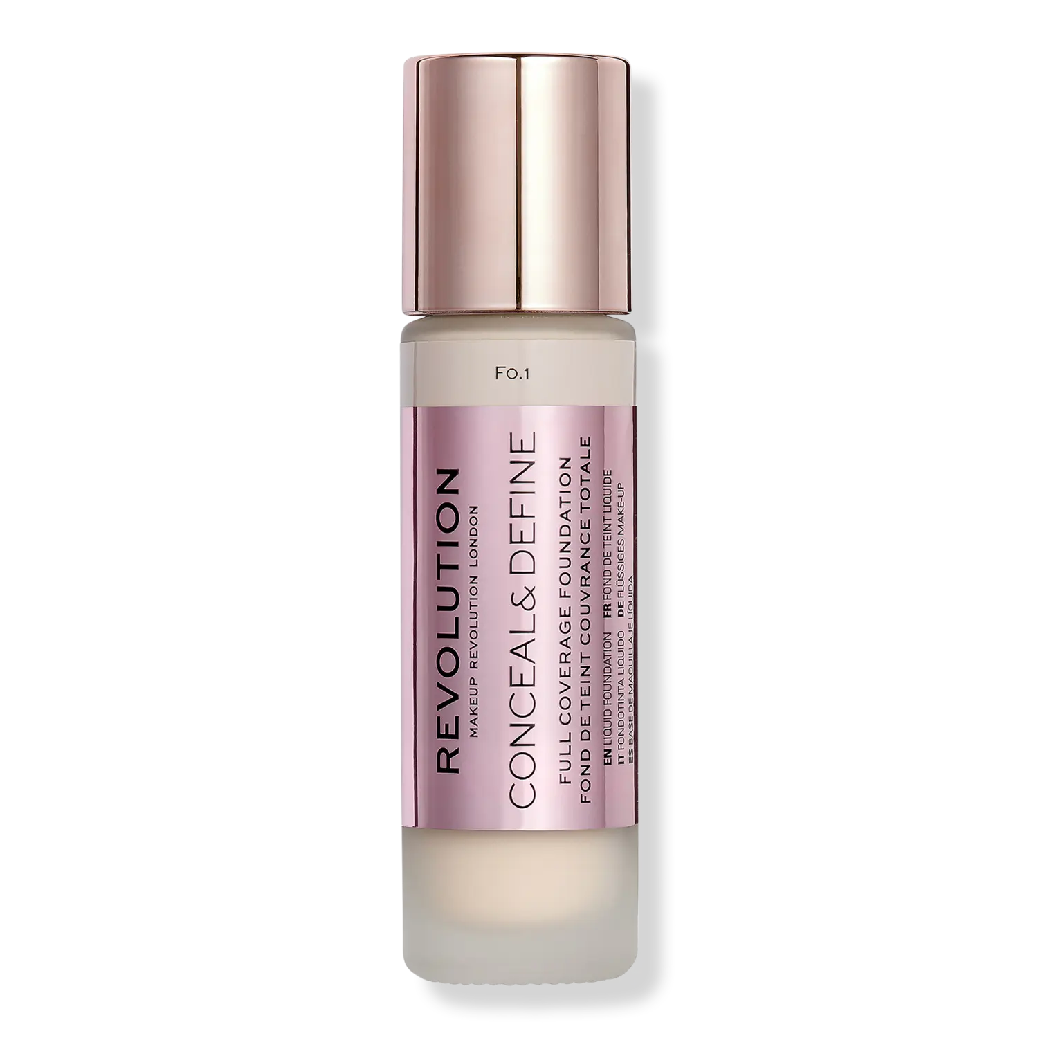 

Тональный крем Conceal & Define с полным покрытием Revolution Beauty, F0.1 (for fairest skin tones w/ a pink undertone)